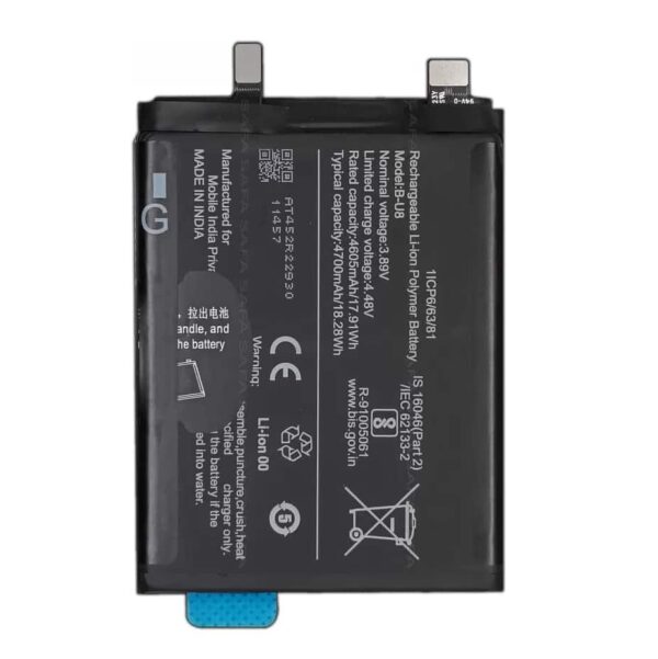 You need the Xiaomi Vivo T1 Pro 5G Battery Replacement if your Vivo T1 Pro 5G is not holding a charge the way it did when the device was new. You also need a new battery if your battery gets warm during use or charging. Vivo T1 Pro 5G Battery Price in India, Vivo T1 Pro 5G Battery replacement cost in service center Chennai India, Vivo T1 Pro 5G battery replacement price in India Chennai.